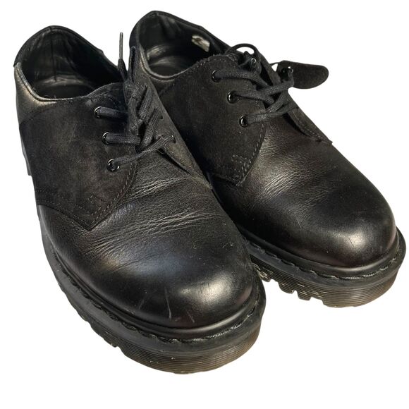 Dr. Martens 1461 Leather Suede Saddle Oxford Unisex Shoes UK 6/ US M7/US W8 - Picture 4 of 10